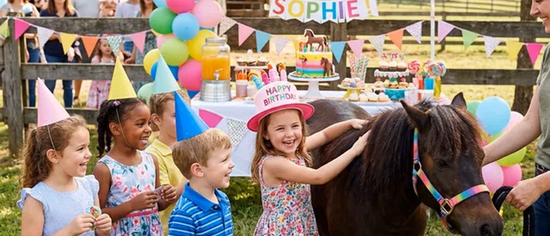 Kindergeburtstag mit Ponys nahe Stuttgart | Renningen