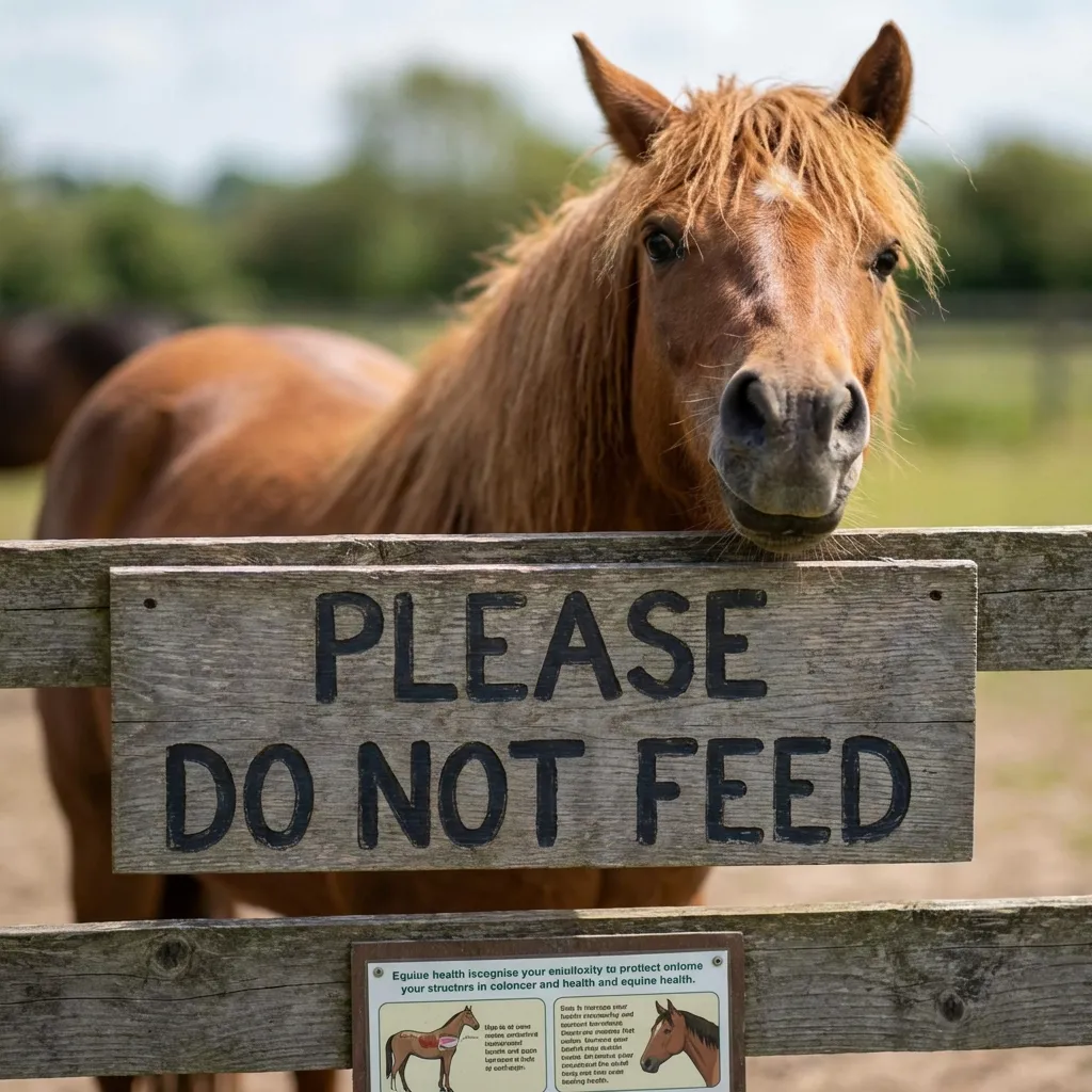 Ein Pony steht auf einer Koppel.
