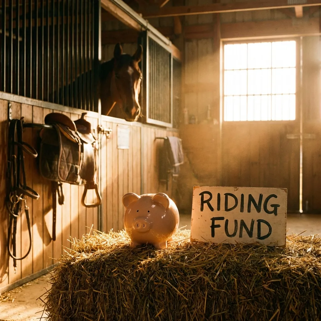 Eltern mit Kind am Ponyhof, entspannte Atmosphäre