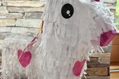 Kind führt Pony beim pädagogischen Gruppenerlebnis auf dem Ponyhof.