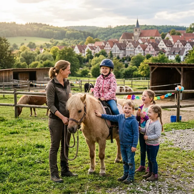 Kindergeburtstag in Leonberg feiern | Ponyhof 10 Min. entfernt