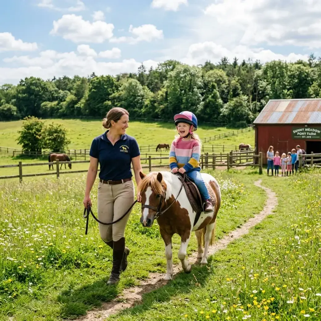 Geführte Pony-Zeit für Kinder - pädagogischer Erstkontakt mit Ponys in Renningen.