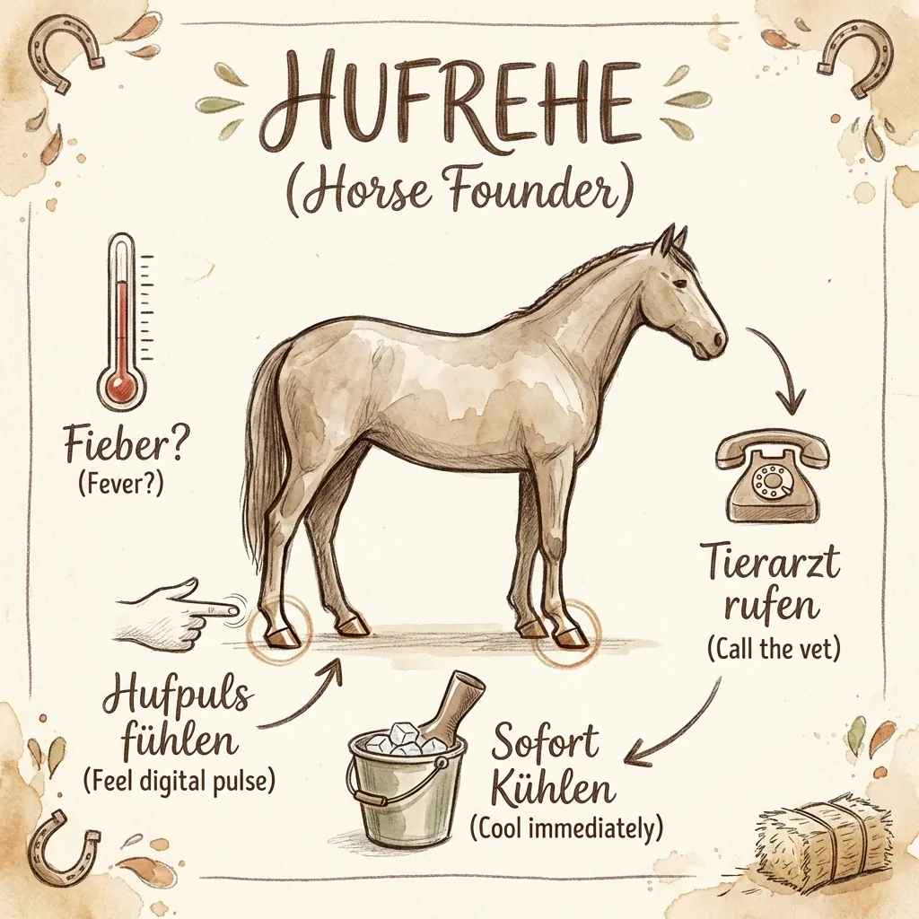 Frühwarnzeichen Hufrehe